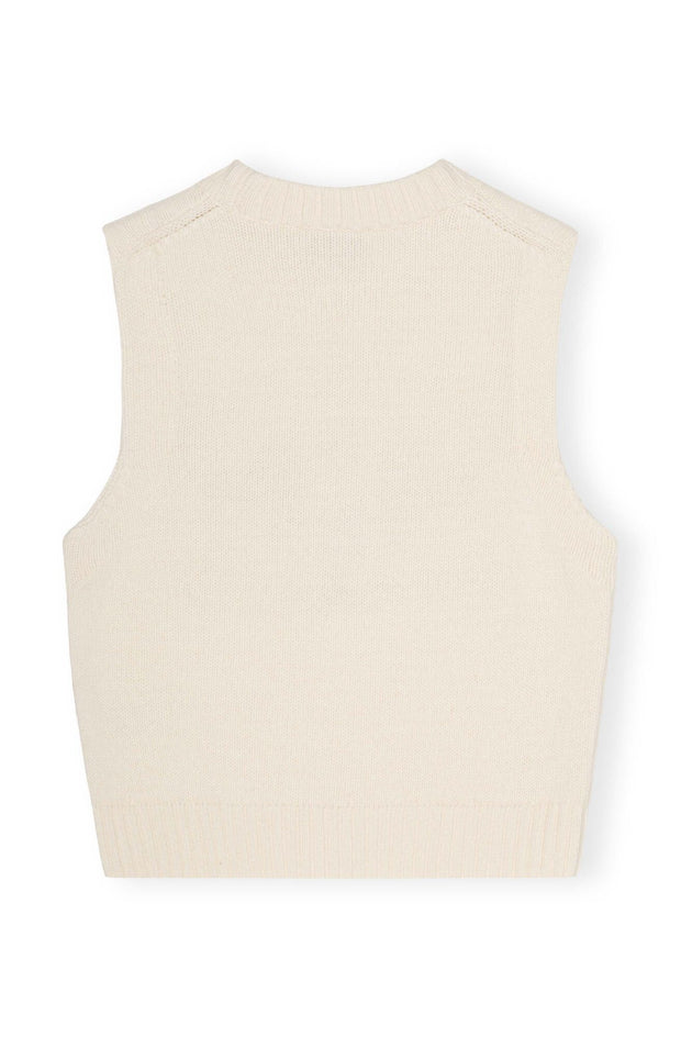 Offwhite Grapic Wool Mix Vest