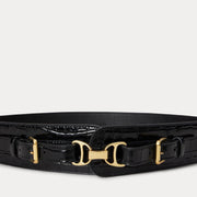 Black Wide Link Belte