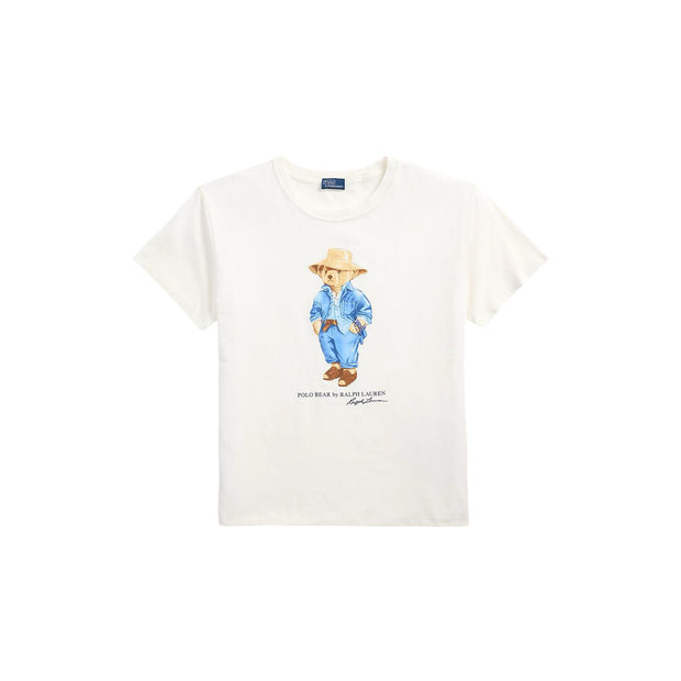 Hvit Polo Bear Jersey Tee - Stilshoppen