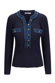 Marineblå LA Pullover