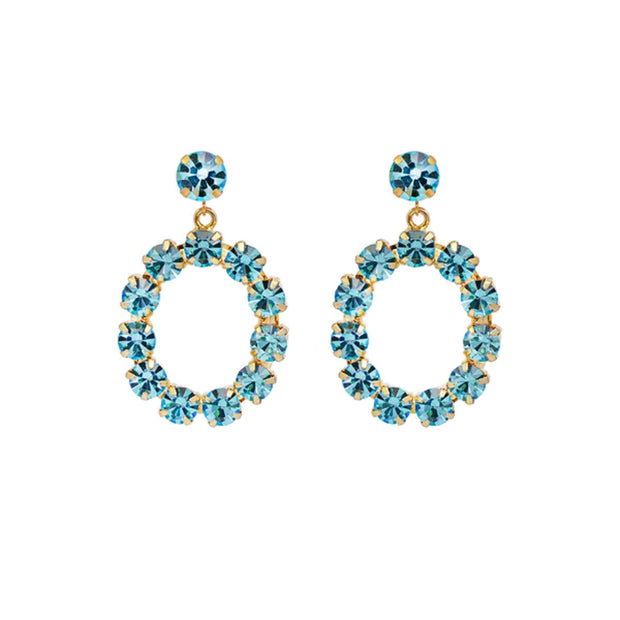 Ocean Blue Camilla Swarovski ørepynt - Stilshoppen
