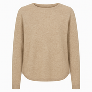 Mink Brushed Curved Sweater