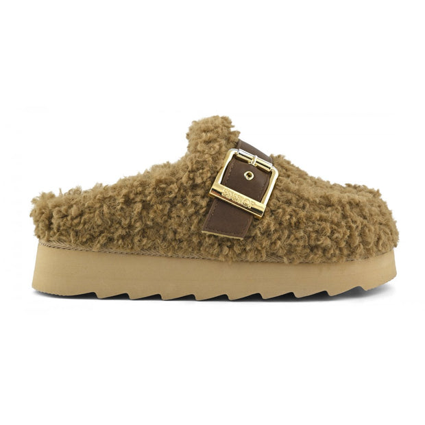 Brun Teddy Platform Moccasin