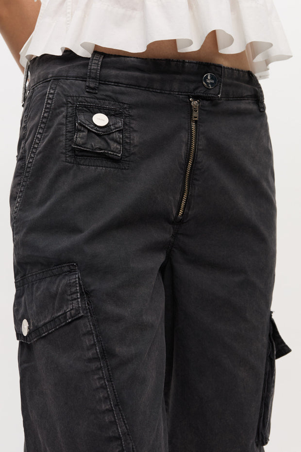 Washed Cotton Twill Pants