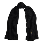 Black Polo Bear Scarf