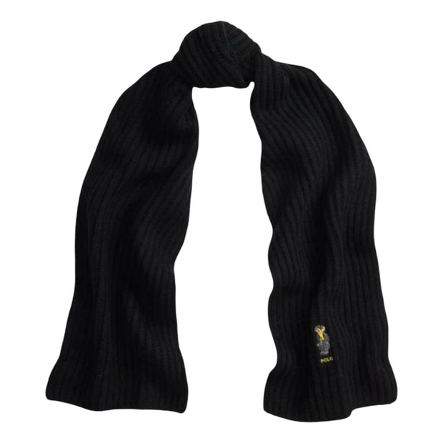 Black Polo Bear Scarf