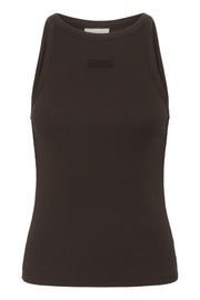 Brun GZdrew rhinestone logo tank - Stilshoppen