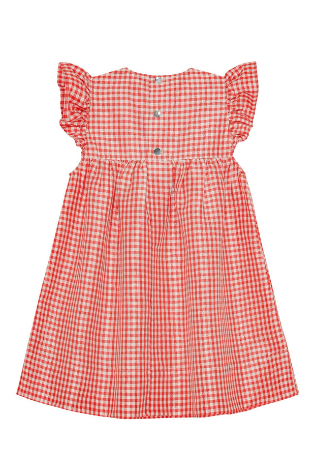 Crinkled Taffeta Frill Mini Dress