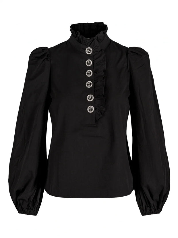 Black Sally Blouse