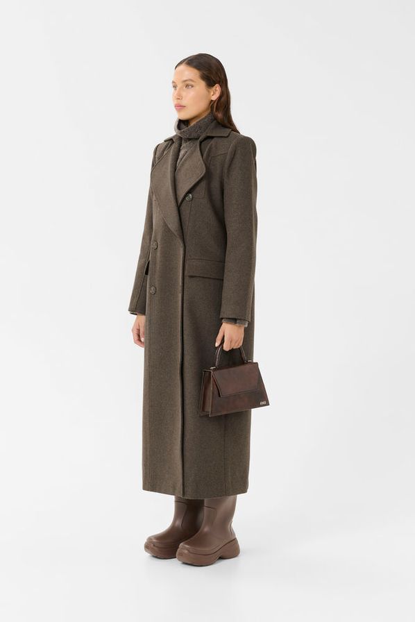 Brun GZzinka long coat - Stilshoppen