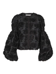 Sort Fashion Zip Blouse - Stilshoppen