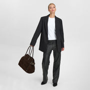 Brun Suede Shopper - Stilshoppen
