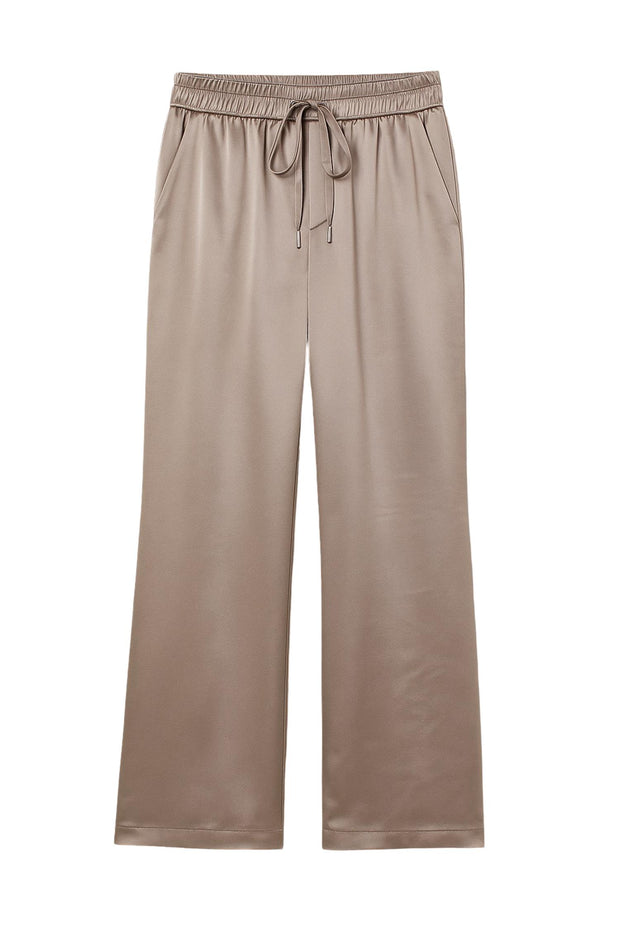 Ganja Taupe Satin Pant - Stilshoppen