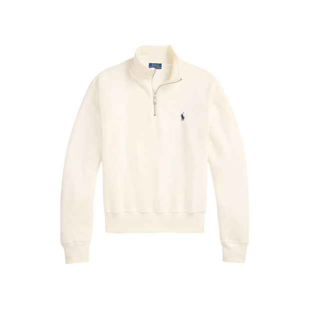 Cream Fleece Quarter Zip