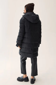 Sort Farida Down Coat - Stilshoppen