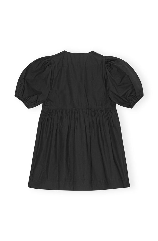 Cotton Poplin Tie Mini Dress