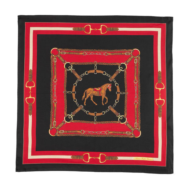 Sort Square Scarf - Stilshoppen