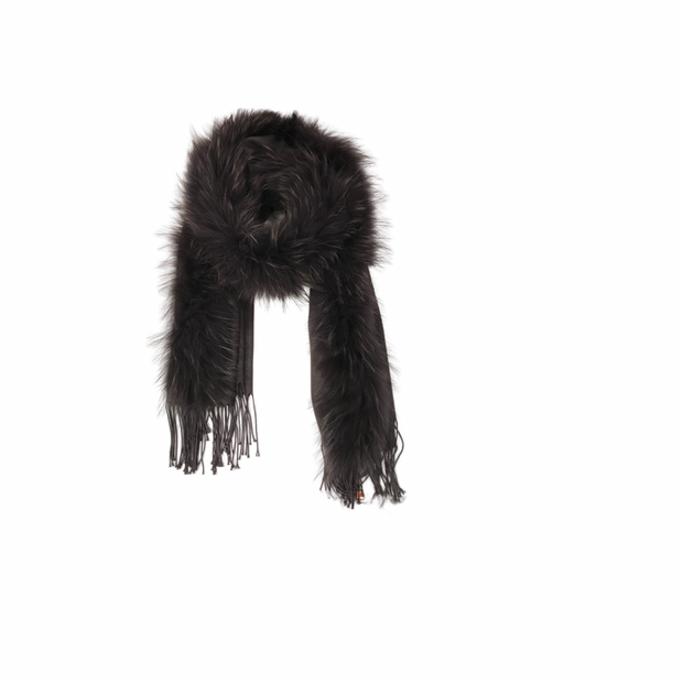 Mørkegrå Pelsskjerf - Stilshoppen