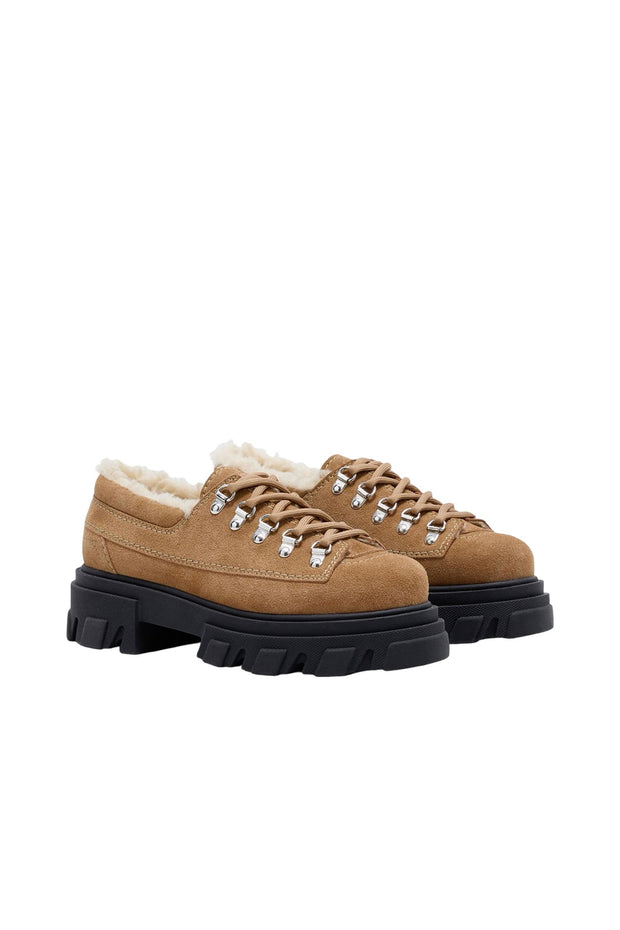 Cognac Cleated Derbies Suede - Stilshoppen