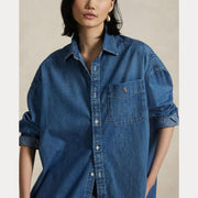 Denim Long Sleeve Button Shirt - Stilshoppen