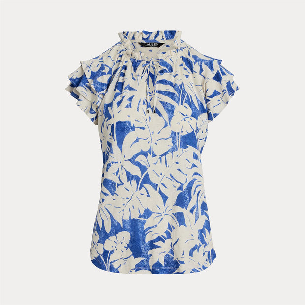 Palm print top - Stilshoppen