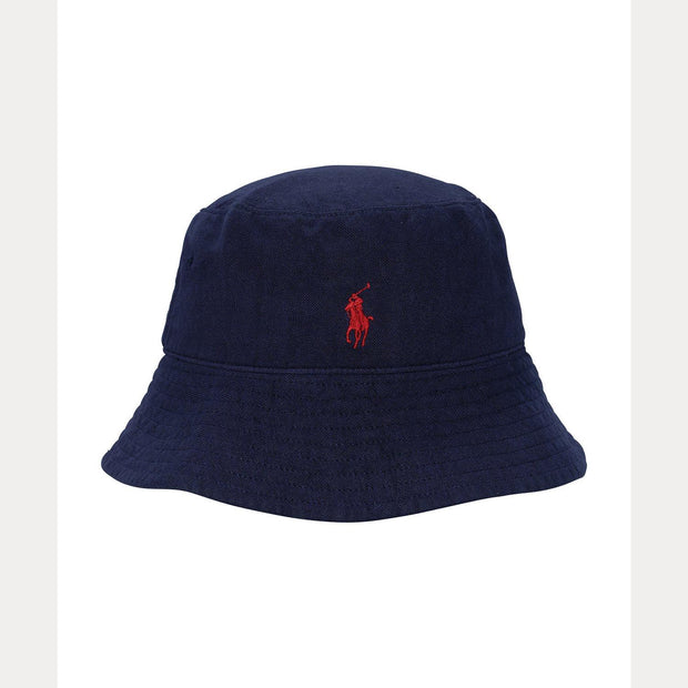 Marineblå Linen Bucket Hat - Stilshoppen