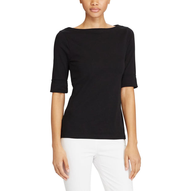 Sort Boatneck Top - Stilshoppen