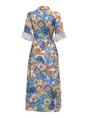 Multi Printed lace dress - Stilshoppen