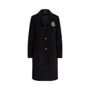 Black Crested Wool Lined Coat