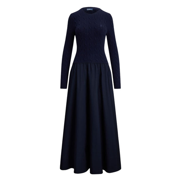 Navy Flare Dress - Stilshoppen