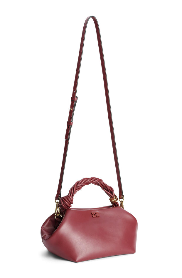 Burgunder Ganni Bou Bag Small - Stilshoppen