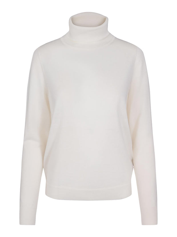 Creme Merino Roll Neck - Stilshoppen