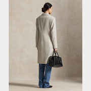 Crem Grey Woven Coat