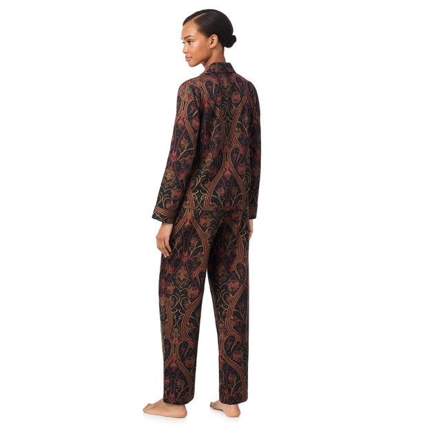 Lrl L/s Notch Collar Long Pant Pj Set