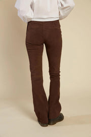 Brun Cooper Flare Suede23 - Stilshoppen