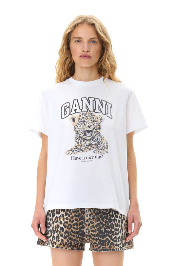 Leopard Basic Jersey Leopard Relaxed T-shirt
