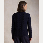 Marineblå Classic Cabel Knit pullover - Stilshoppen