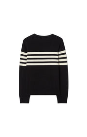 Sort/Ecru Alexandra Sweater - Stilshoppen