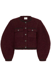 Burgunder GZsigrun Short Jacket - Stilshoppen