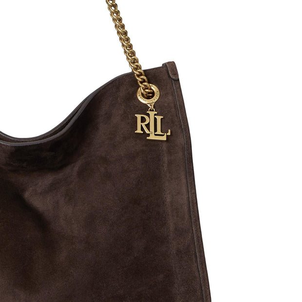 Brun Suede Large Bradly Tote - Stilshoppen