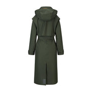 Oliven Regndråpe Trench Coat - Stilshoppen