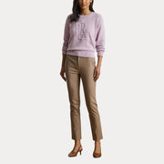 Taupe Stretch Cotton Blend pant