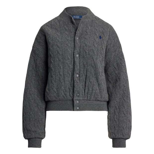 Cabel knitted Bomber Jacket