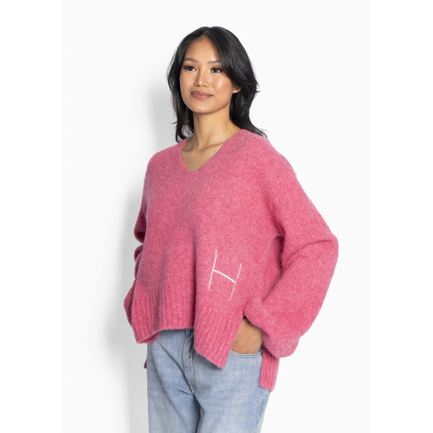 Sofie V-neck sweater Chateau Rose