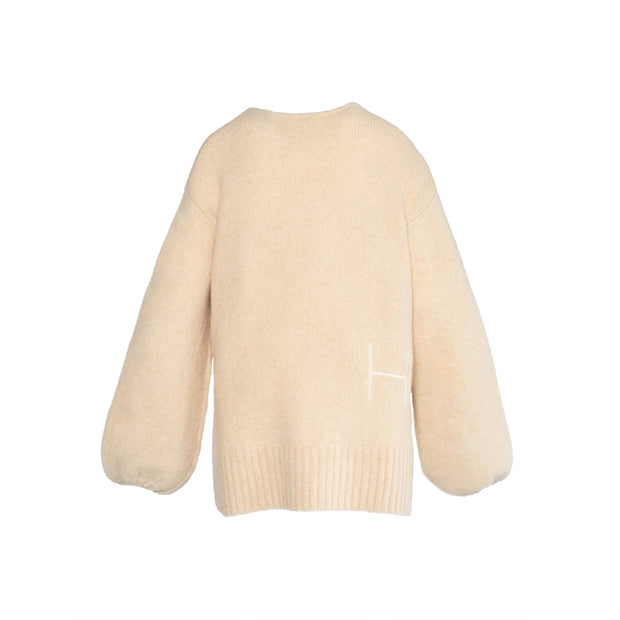 Sofie V-neck sweater Summer sand