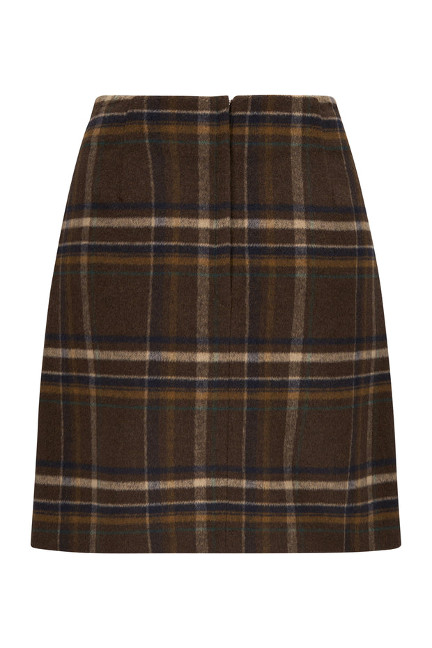 Brun Adam Check Skirt