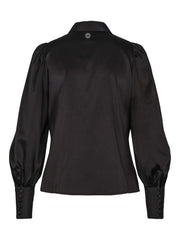 Sort Feminine Silk Blouse - Stilshoppen