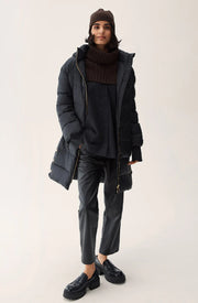 Sort Farida Down Coat - Stilshoppen