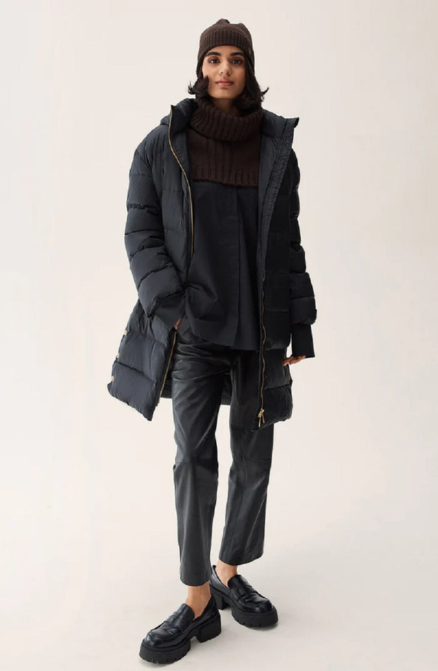 Sort Farida Down Coat - Stilshoppen