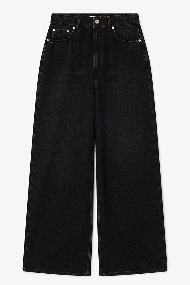 Sort Soft Rigid Baggy Jeans - Stilshoppen